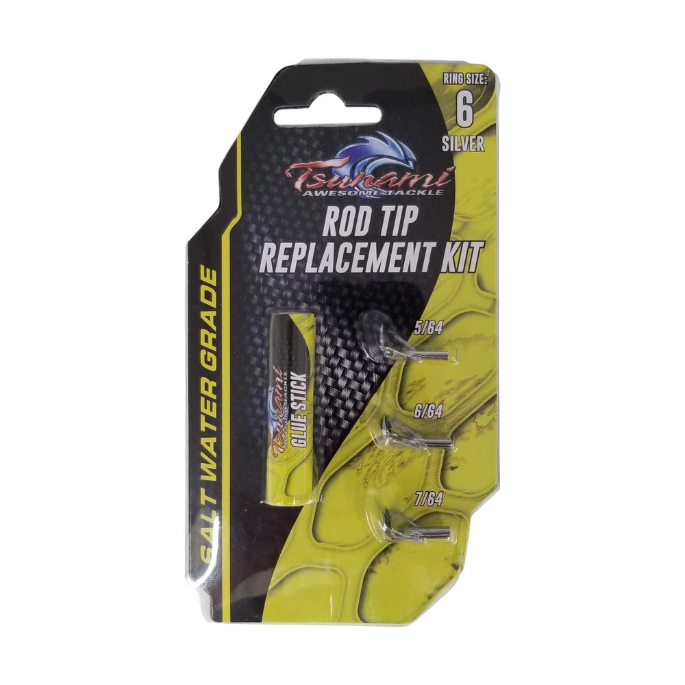 Tsunami Rod Tip Replacement Kit - Ring Size 6 (Silver)
