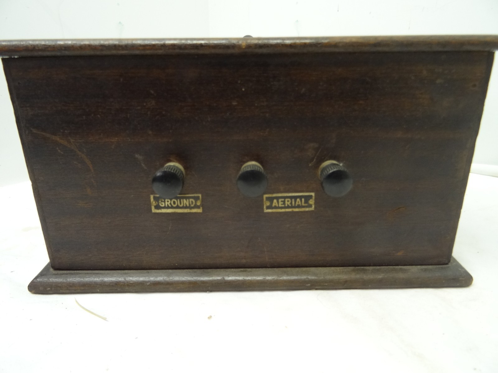 generalfone crystal radio rare with head phones