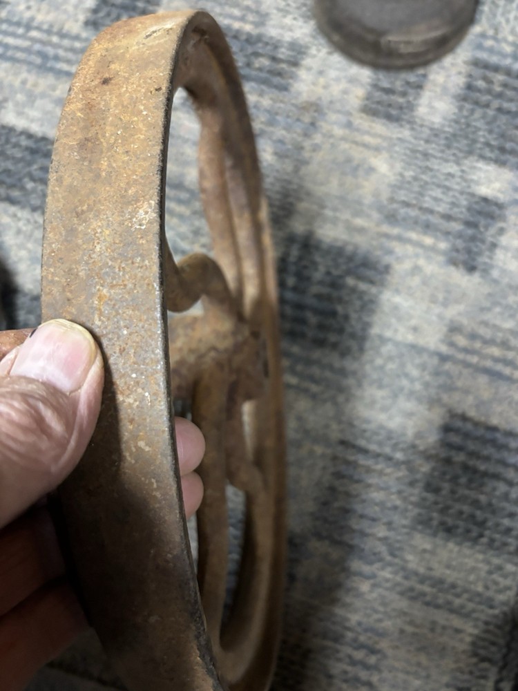 antique cast iron blacksmith POST DRILL 12 1/2" FLYWHEEL "C2" MODEL ENGINE