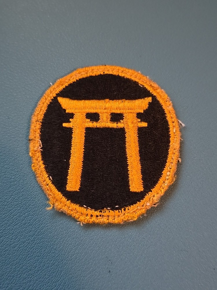 Army Ryukyus Command Patch-Off Uniform-White Back-Cut Edge-Vintage WWII NO GLOW*