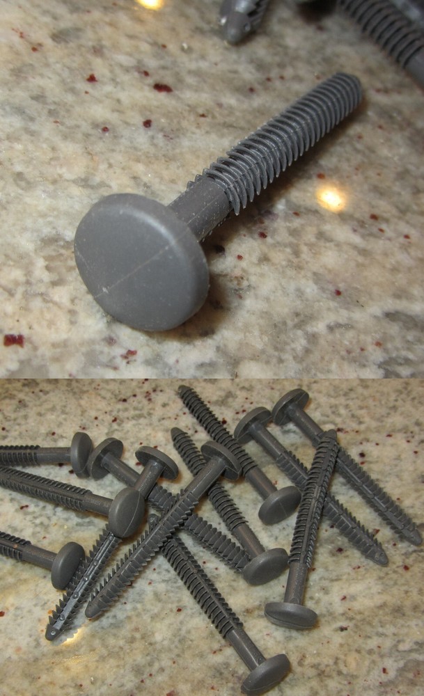 13 Pack - Paintable Shutter Lok Plug Fastener Peg Spike