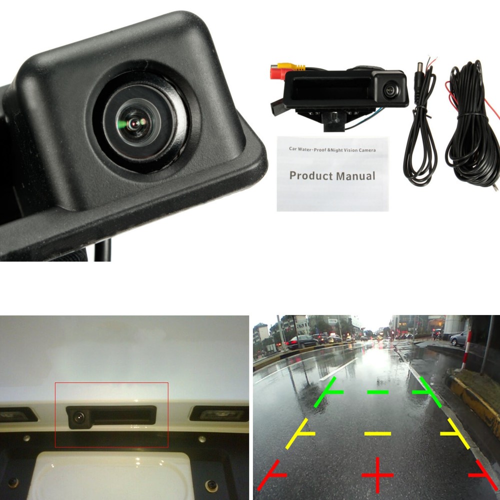 Car Reverse Camera Rear View For BMW E60 E82 E90 Trunk Handle CCD Backup Cams