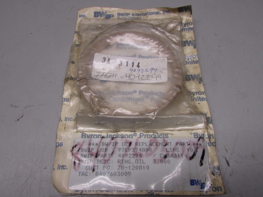 Flowserve Bryon Jackson 4092294 Oil Ring