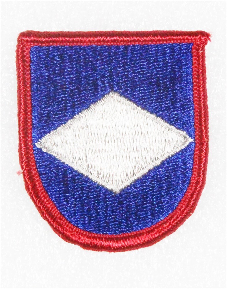 Army Beret Flash Patch: 82nd Finance Battalion - merrowed edge