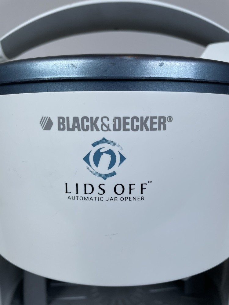 Black & Decker White Lids Off JW 200 Automatic Jar Lid Remover - NICE!