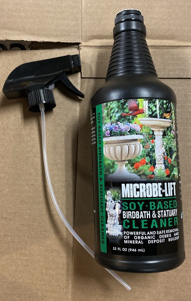 Microbe-Lift Soy-Based Birdbath and Statuary Cleaner  32 oz