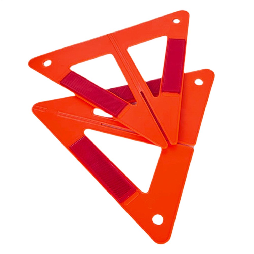 Safety Triangle Reflective Vehicles Warning Symbol Non-Slip Compact