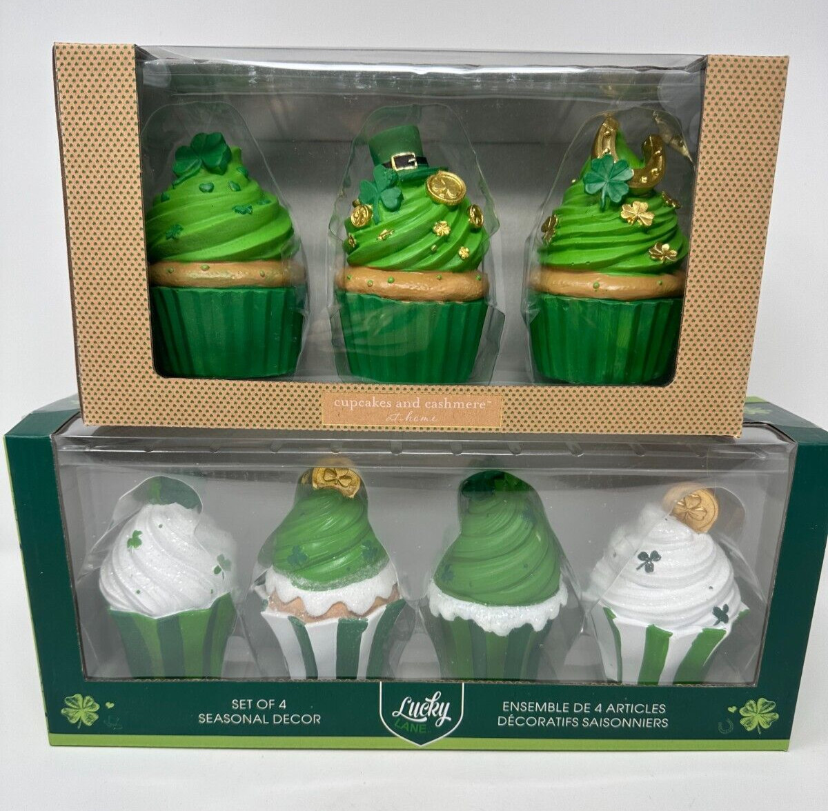 Lucky Lane Set of St Patrick's Faux Donuts, Cupcakes, or Cookies,  NEW