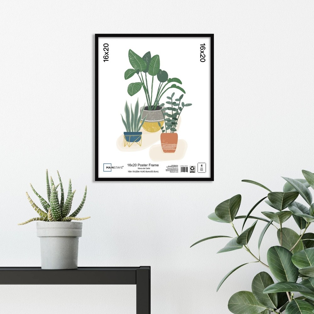 Mainstays 16x20 Basic Black Poster Frame