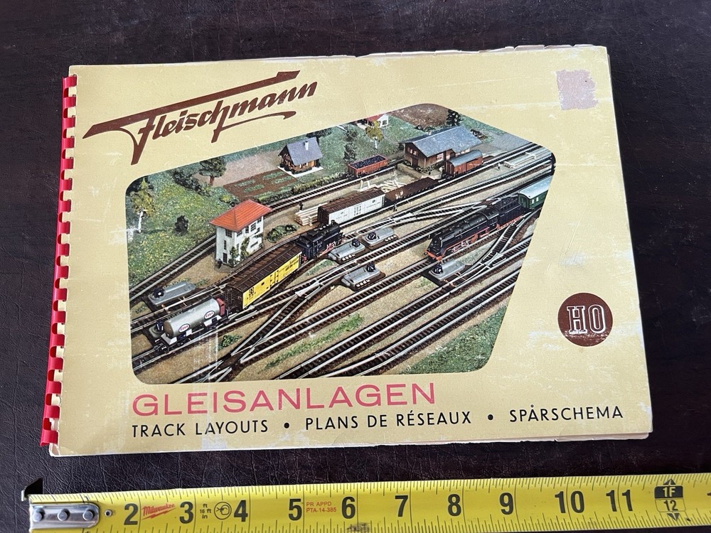 Vintage Fleischmann HO Model Train Track Layouts Book