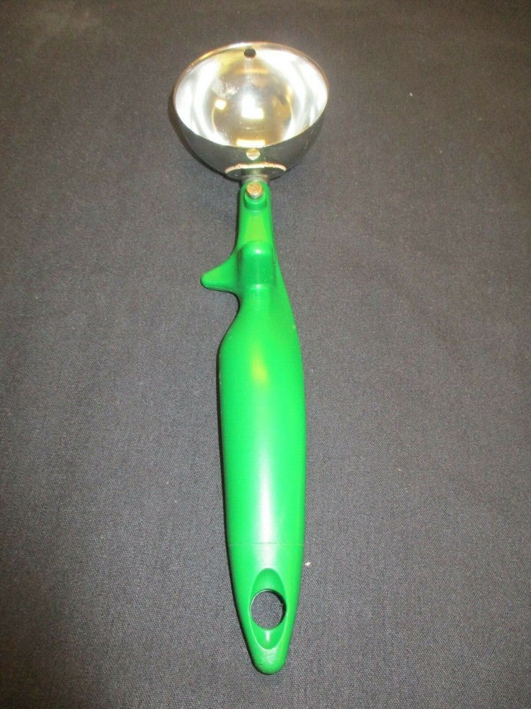Used Ice Cream Scoop W/Green Handle