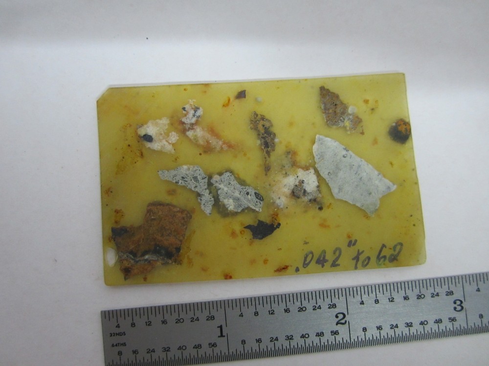 SLIDE WITH ROCK SPECIMEN FOR MICROSCOPE PETROGRAPH OPTICS BIN#K9-13
