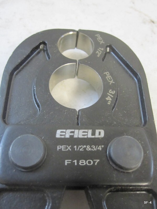 EFIELD ASTM F1807 PEX Pipe 1/2 & 3/4 COMBO Crimp TOOL ONLY