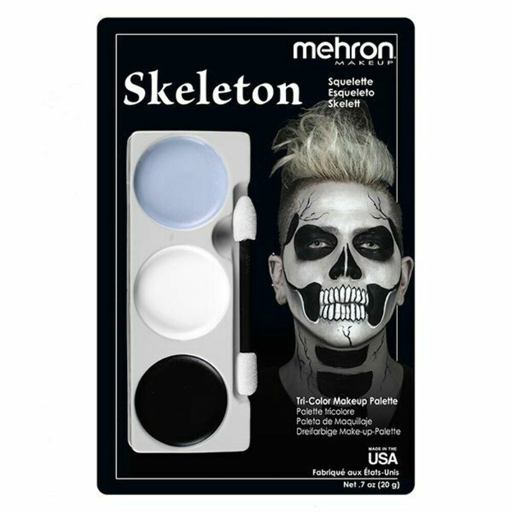 Mehron Tri-Color Character Palettes For SFX/Halloween/Cosplay, Various Styles