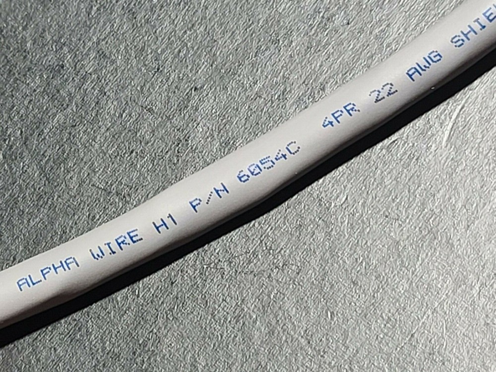 Alpha Wire 6054C 22/4P Individually Shielded Twisted Pairs Control Cable /10ft