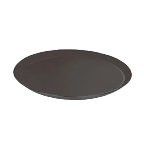 Thunder Group 11" Diameter Black Polypropylene Slip Resistant Serving Tray