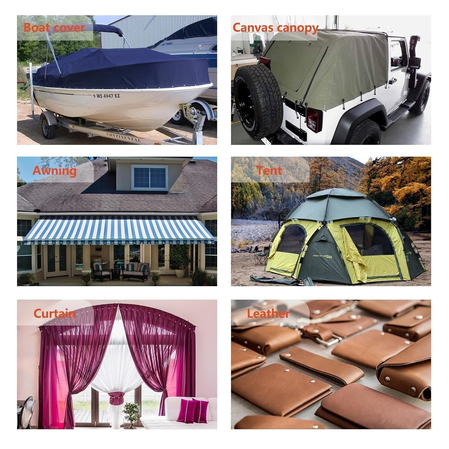 Heavy Duty Snap Fastener Tool Kit Boat Cover Metal Snaps Canvas Sewing Tarps US