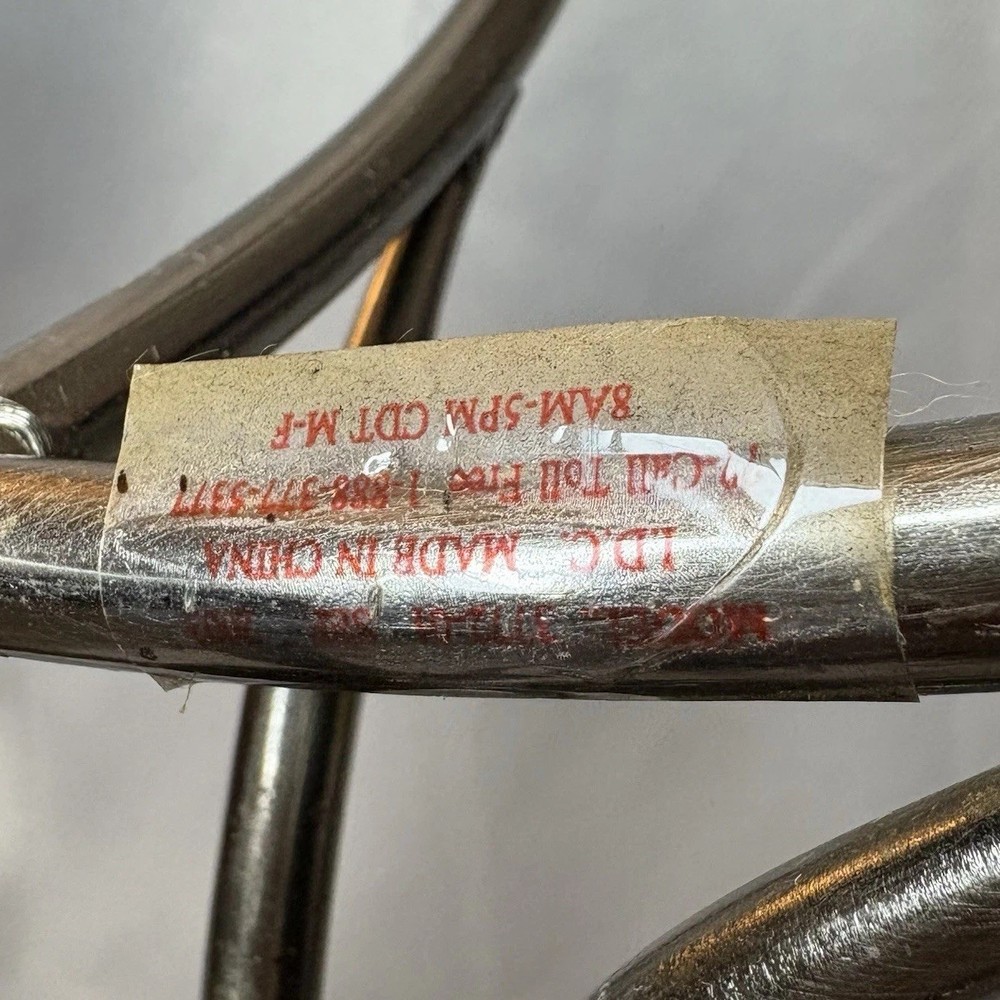 Vintage Wrought Iron Fireplace Tool Stand Twisted Scroll Design 29"