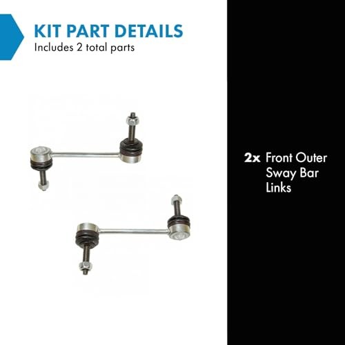 Front Outer Sway Bar Stabilizer Link Set Compatible with 2000-2002 Jaguar S