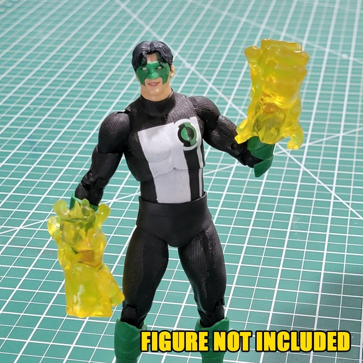 Custom Resin Flame Fists Constructs 1:10 scale for Lantern figures