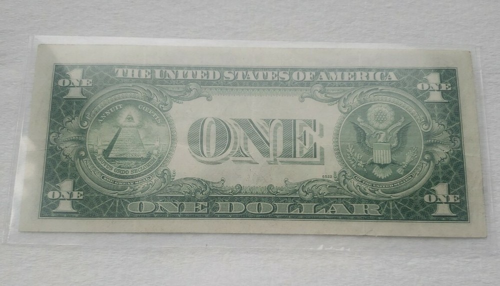 1935 E $1 SILVER CERTIFICATE ERROR BLUE SEAL