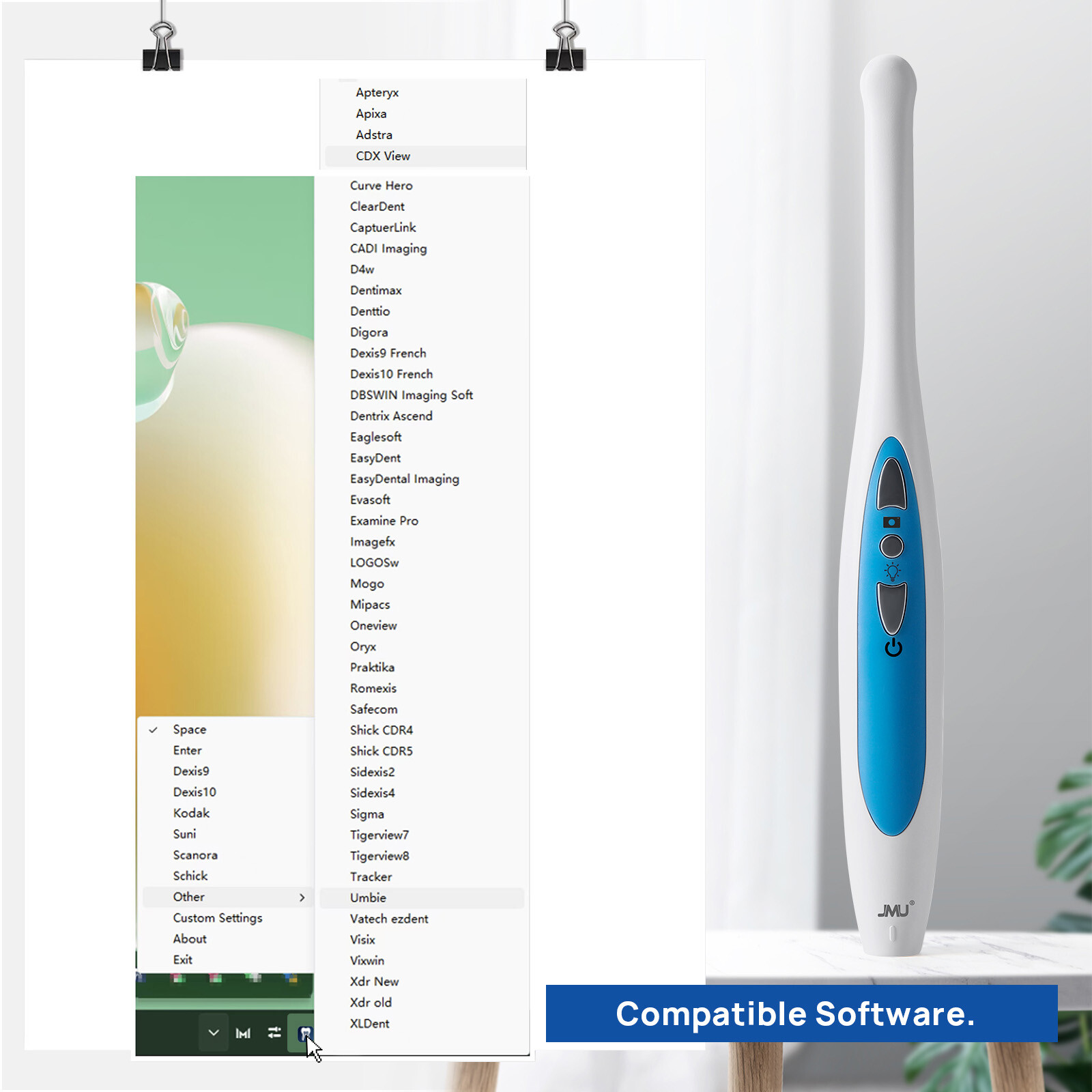 JMU Dental Intraoral Camera MD-280 Camera Capture Button Work on Dexis/Eaglesoft