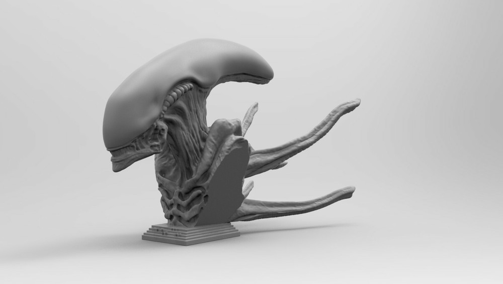 Scout Alien Xenomorph Bust 3D Printing model
