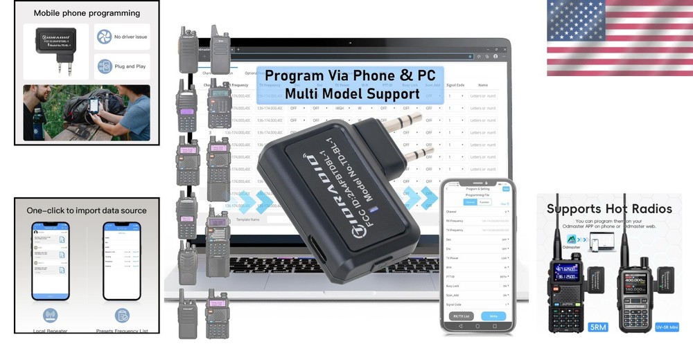Wireless Baofeng Programmer with APP - Streamline Your Two-Way Radio Experience