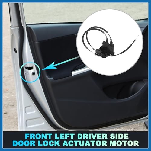 Replacement Front Left Driver Side Power Door Lock Actuator Motor with Cable