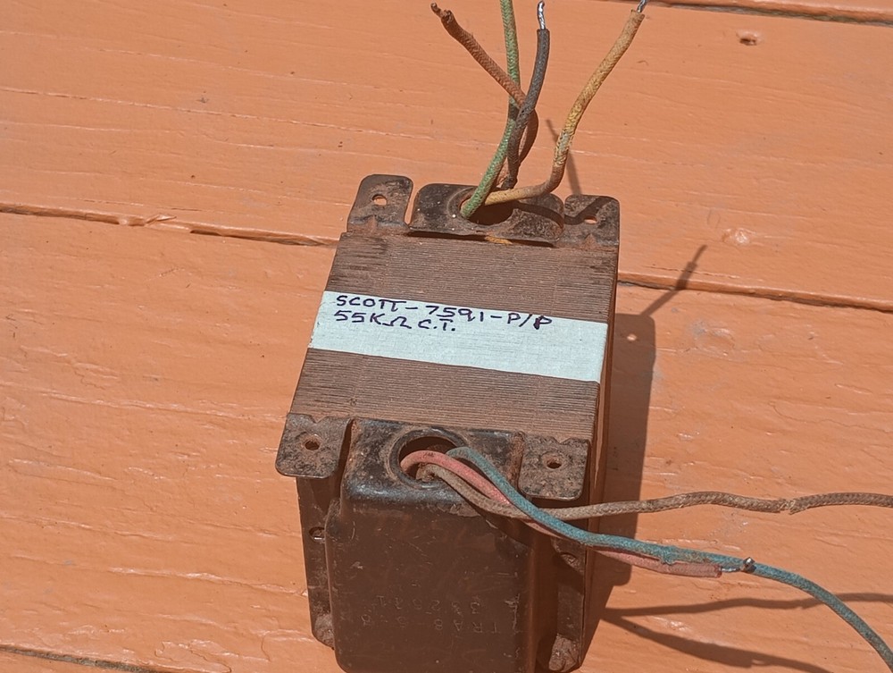 Scott Output Transformer -7591s-tests Good