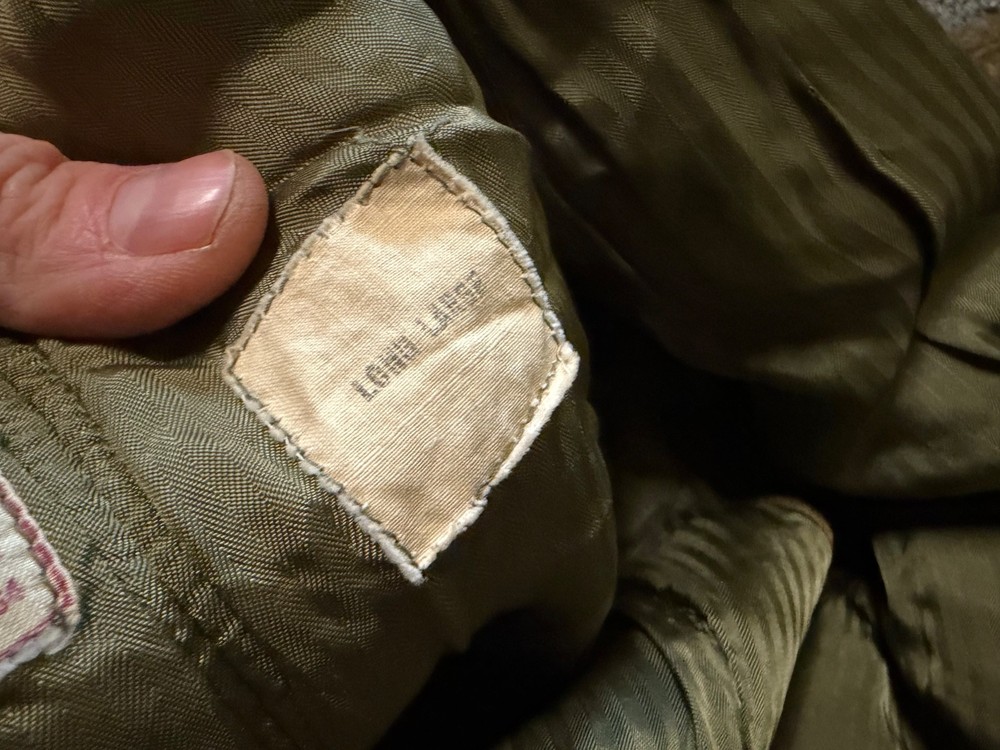 ORIGINAL WWII US ARMY WINTER M1938 GREATCOAT OVERCOAT LINER INSERT- LARGE LONG