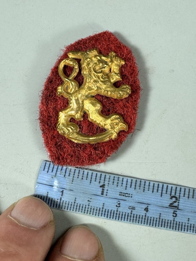 WW2 FINISH CAP BADGE G513
