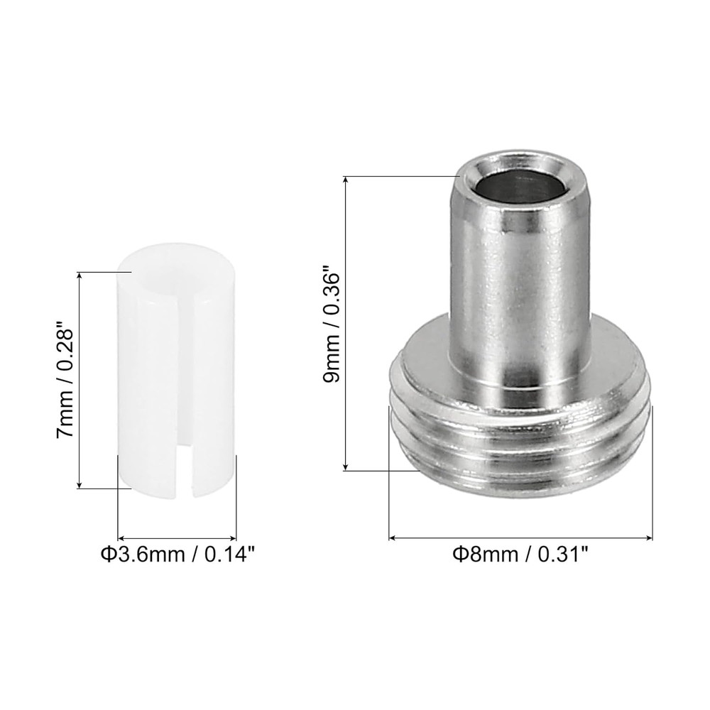 Fiber Optical Tool Sets, 6 Pack 7Mm Ceramic Core with Metal Heads for Visual ...
