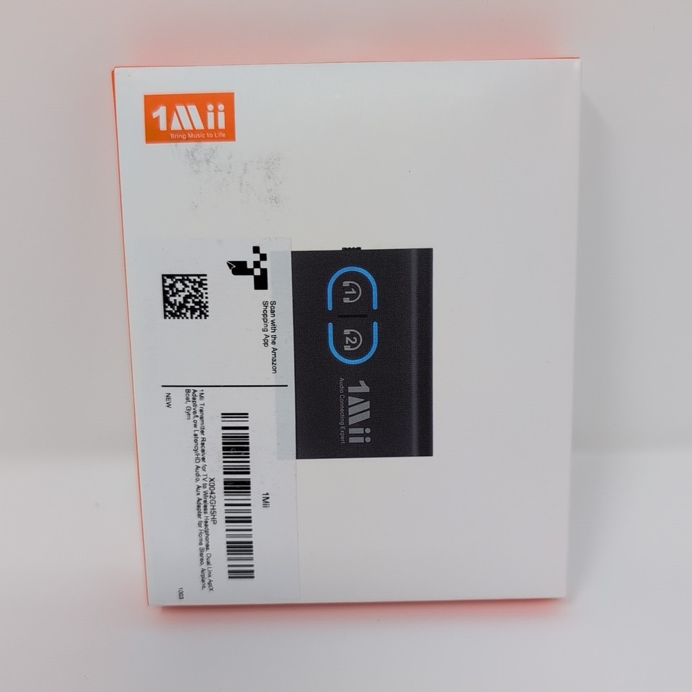 1Mii Bluetooth 5.3 Transmitter Receiver for TV to Wireless Headphones, Dual Link