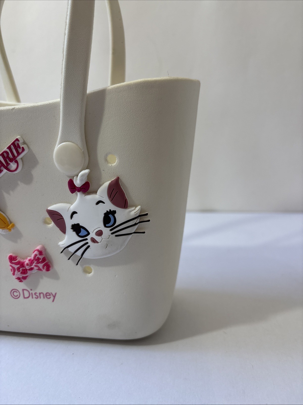 Disney Marie Aristocats Bogg-Style Eva Tote Bag Waterproof Croc Charm Beach Bag