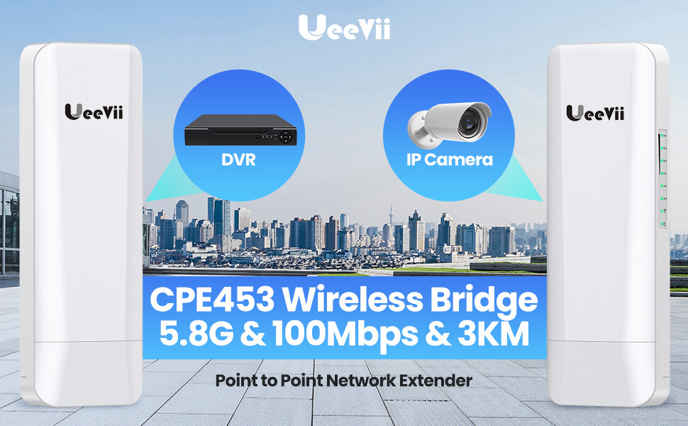 UeeVii long range Point-to-Multipoint Wireless Bridge CPE Point to Point Extend