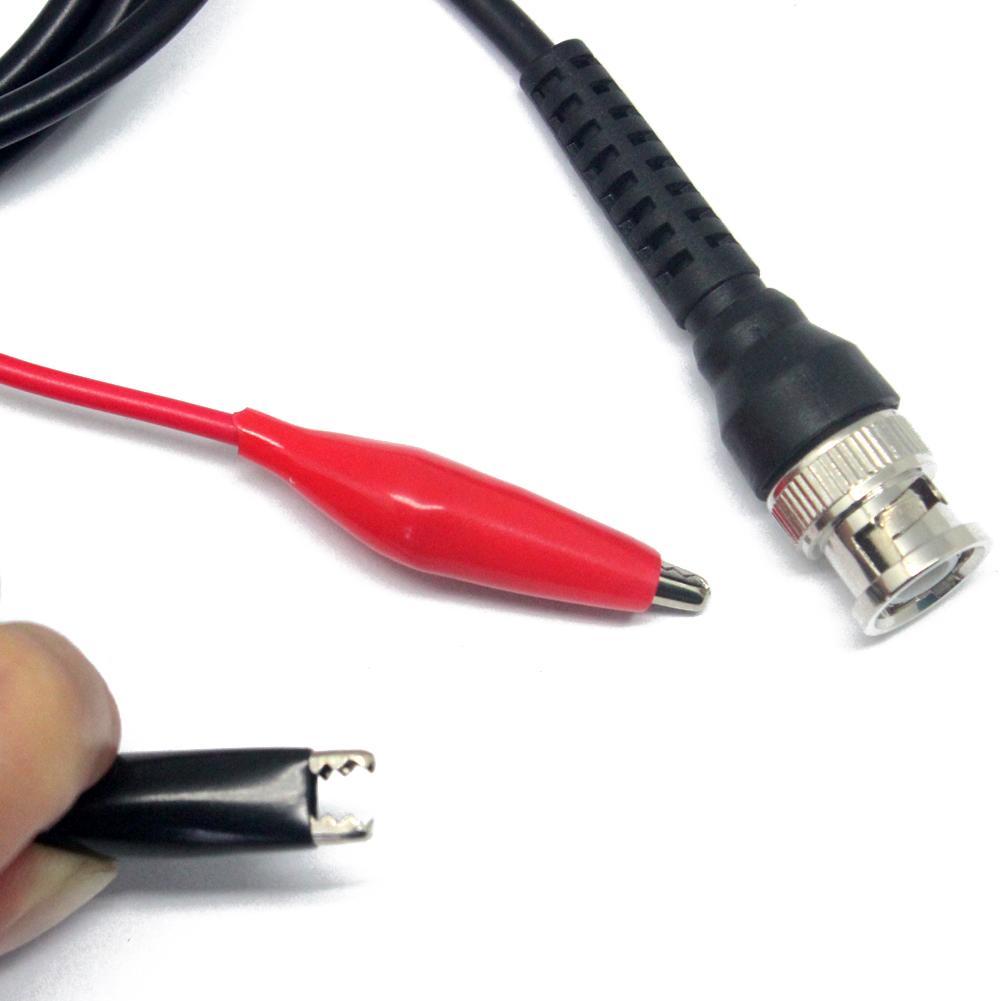 Aidetek Test Clips (Red+Black) to BNC Male And BNC an Alligator Test Clip P1030