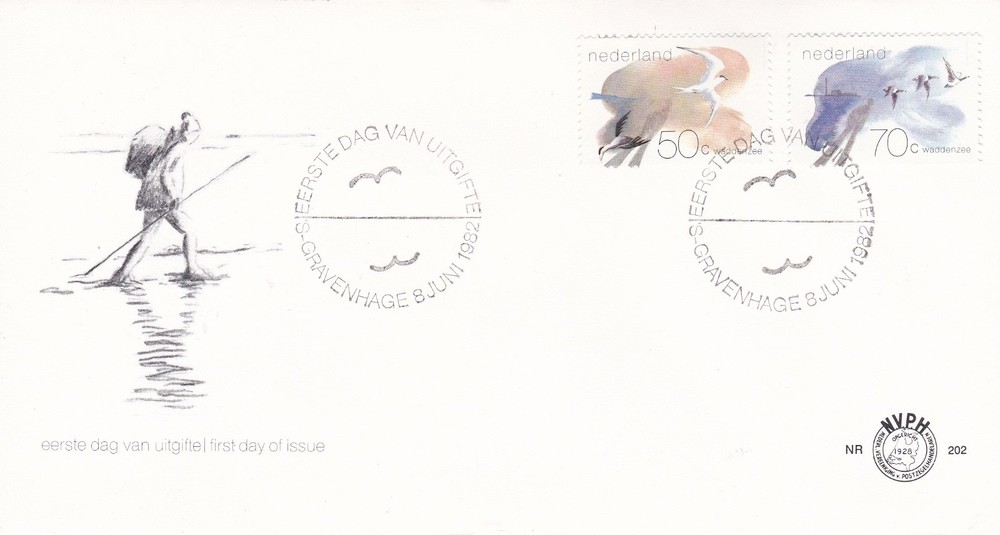 NED17) Netherlands 1982 WADDENZEE FDC
