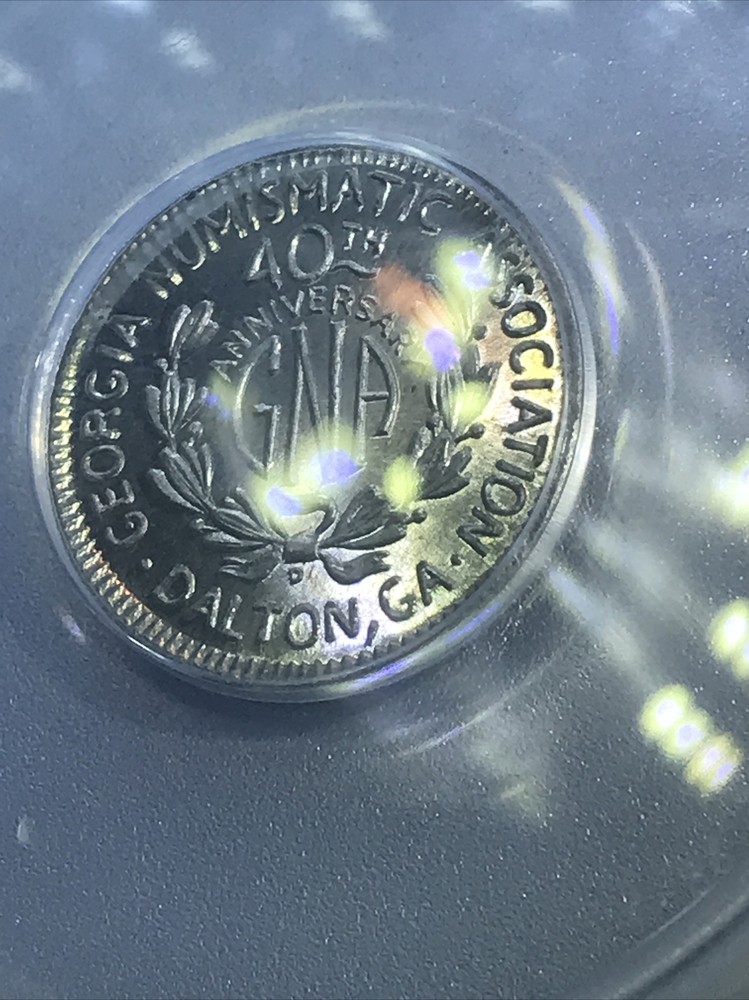 🔥‼️MS64‼️🔥2004 GNA 🔥40th Anniversary 3 Cent Token🔥 ”Mini Mint”Gallery Mint