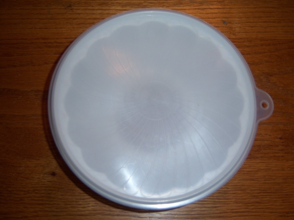 White Plastic Star Jello Mold with Lid Free Ship EUC