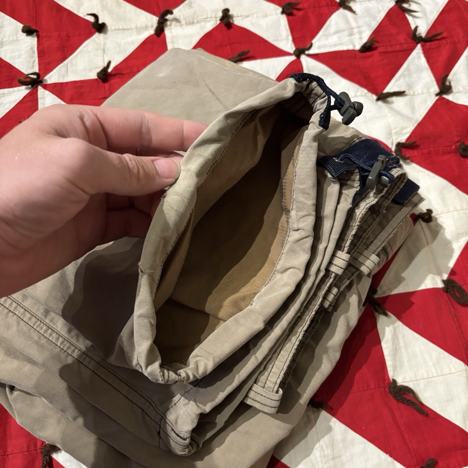 Vintage Y2K Abercrombie And Fitch Beige Cargo Pants Mens As Is Worn