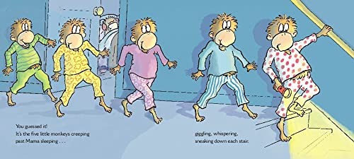 Five Little Monkeys Looking for Santa Board Book