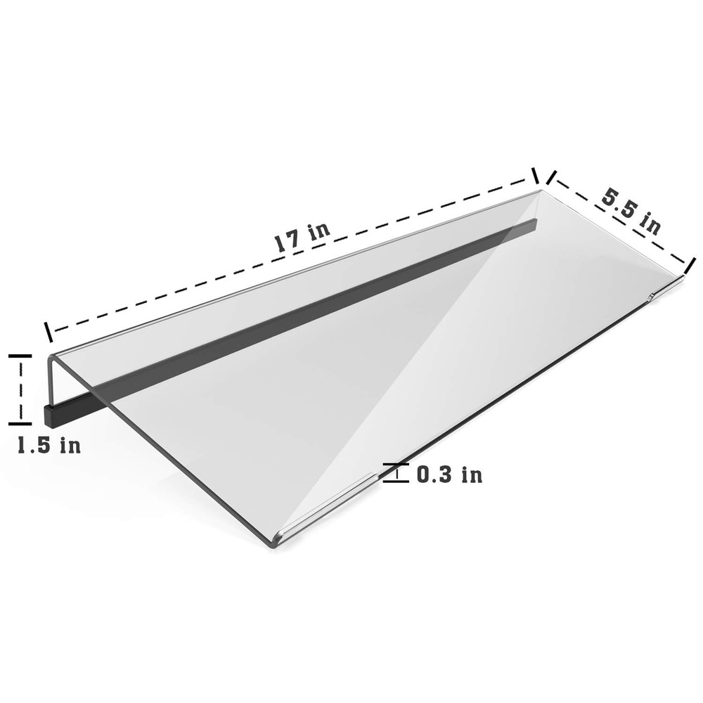 Kotemon Acrylic Tilted Computer Keyboard Stand For Ergonomic Typing, K