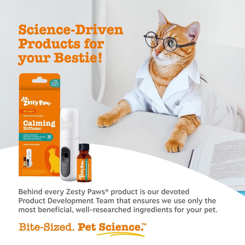 Zesty Paws Cat Calming Diffuser Starter Kit, Plug-in Pheromone Diffuser with