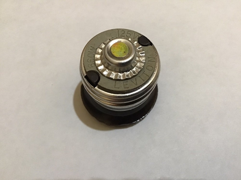 NOS Brown Bakelite Leviton Attachment Plug Vintage