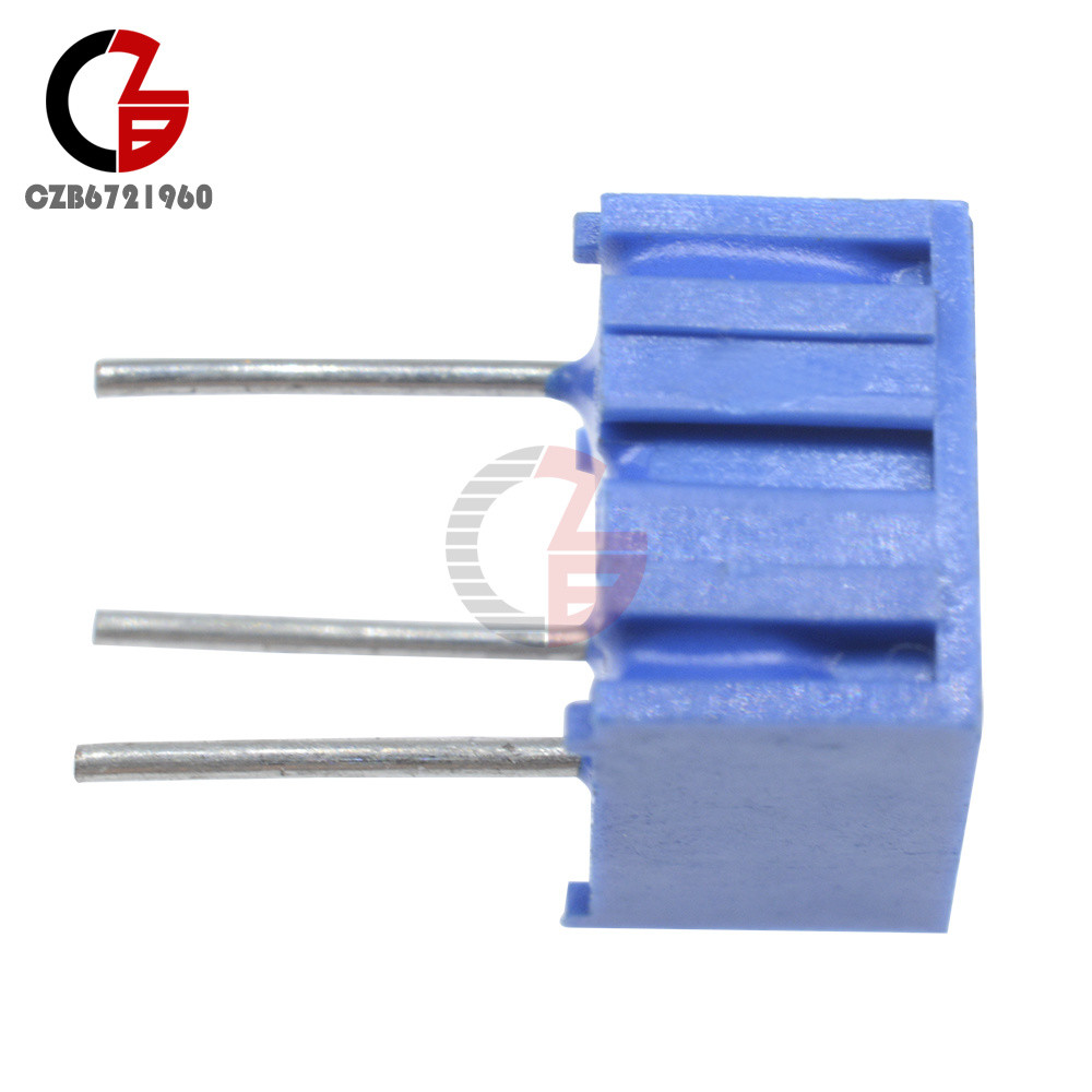 10Pcs 3362P-101 3362 P 100 ohm High Precision Variable Resistor Potentiometer