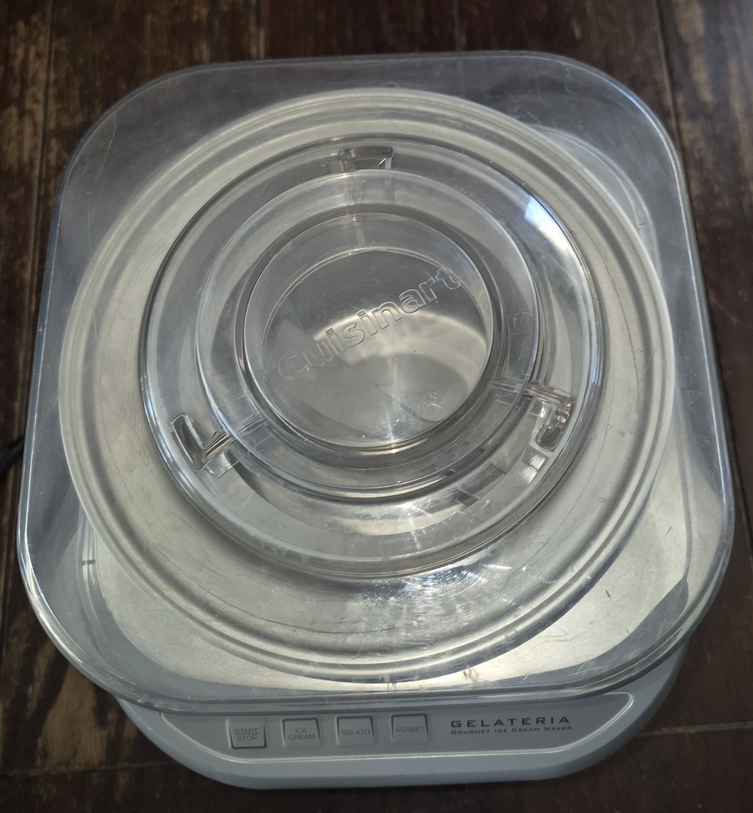 Cuisinart ICE-60w Silver White Gelateria Gourmet Electric Ice Cream Maker