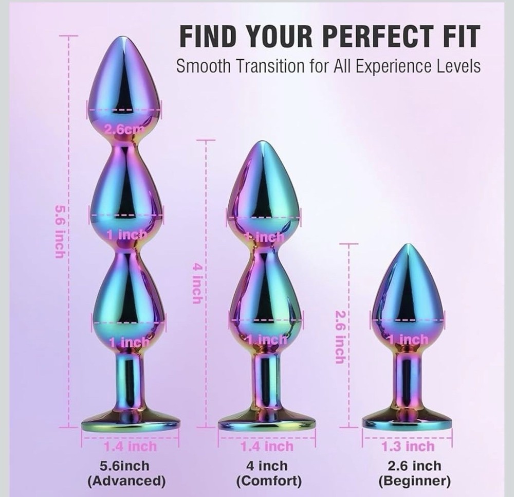 Metal Butt Plug Anal Beads
