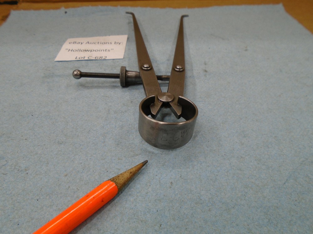 Lufkin No. 42 Inside 6" Spring Caliper w/ solid nut for Lathe Mill C682