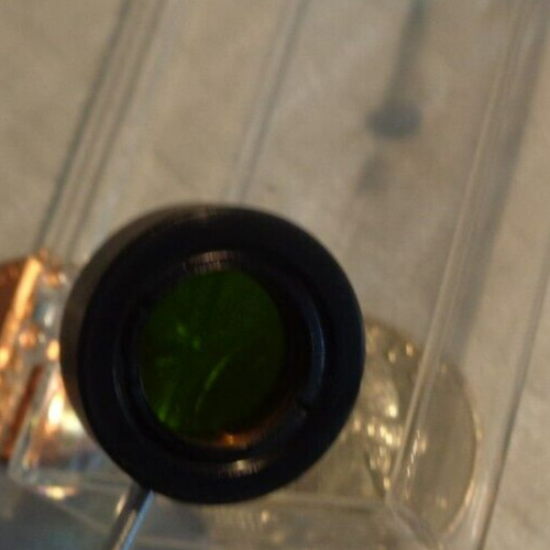Small Green Tinted Lens or filter for a Microscope, or ???